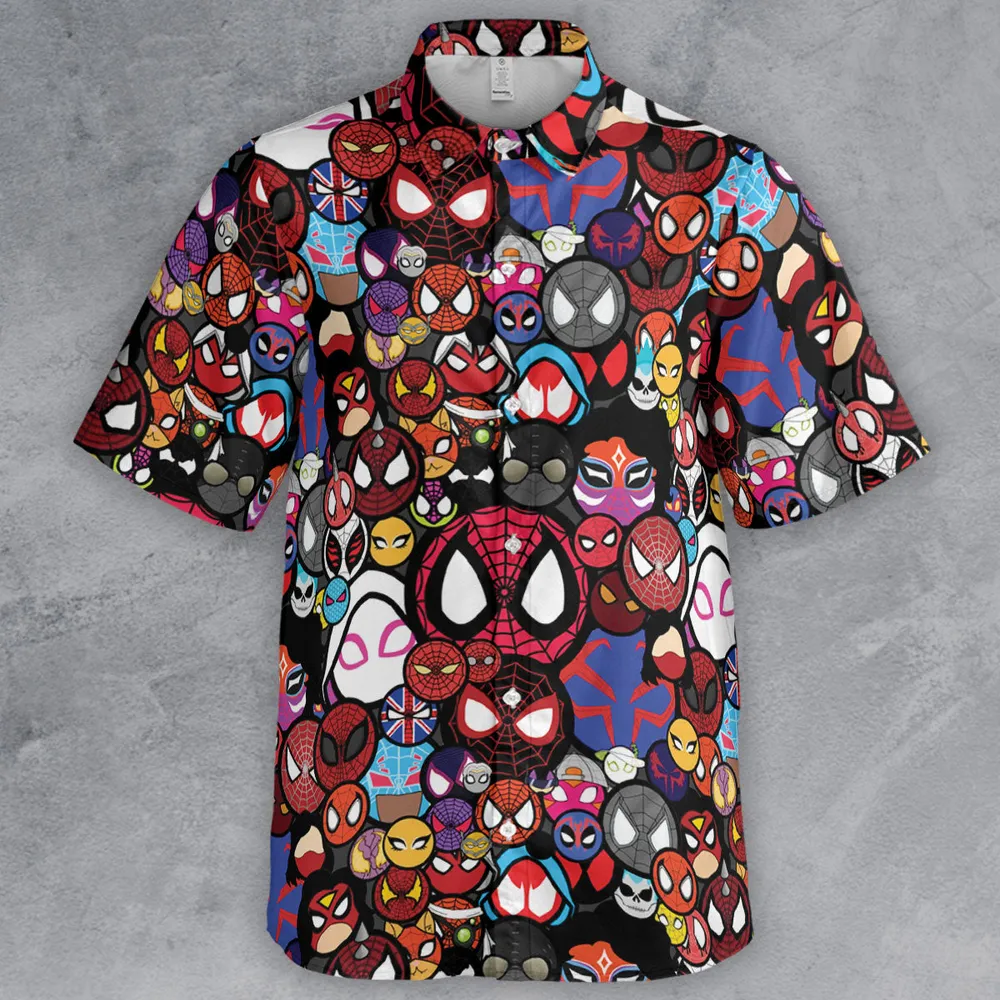 Spide-Mania Spider-Verse Button Down Shirt - 2