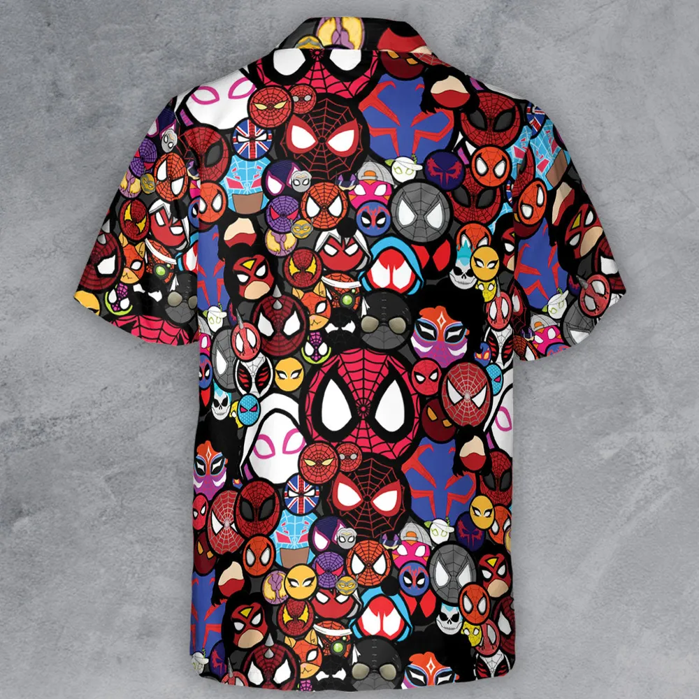 Spide-Mania Spider-Verse Button Down Shirt - 3