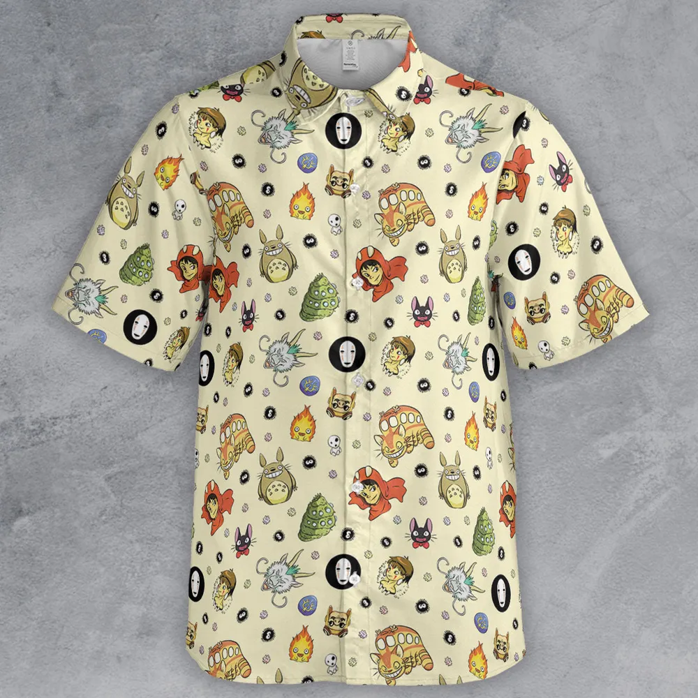 Ghiblipalooza Ghibli Themed Button Down Shirt - 2