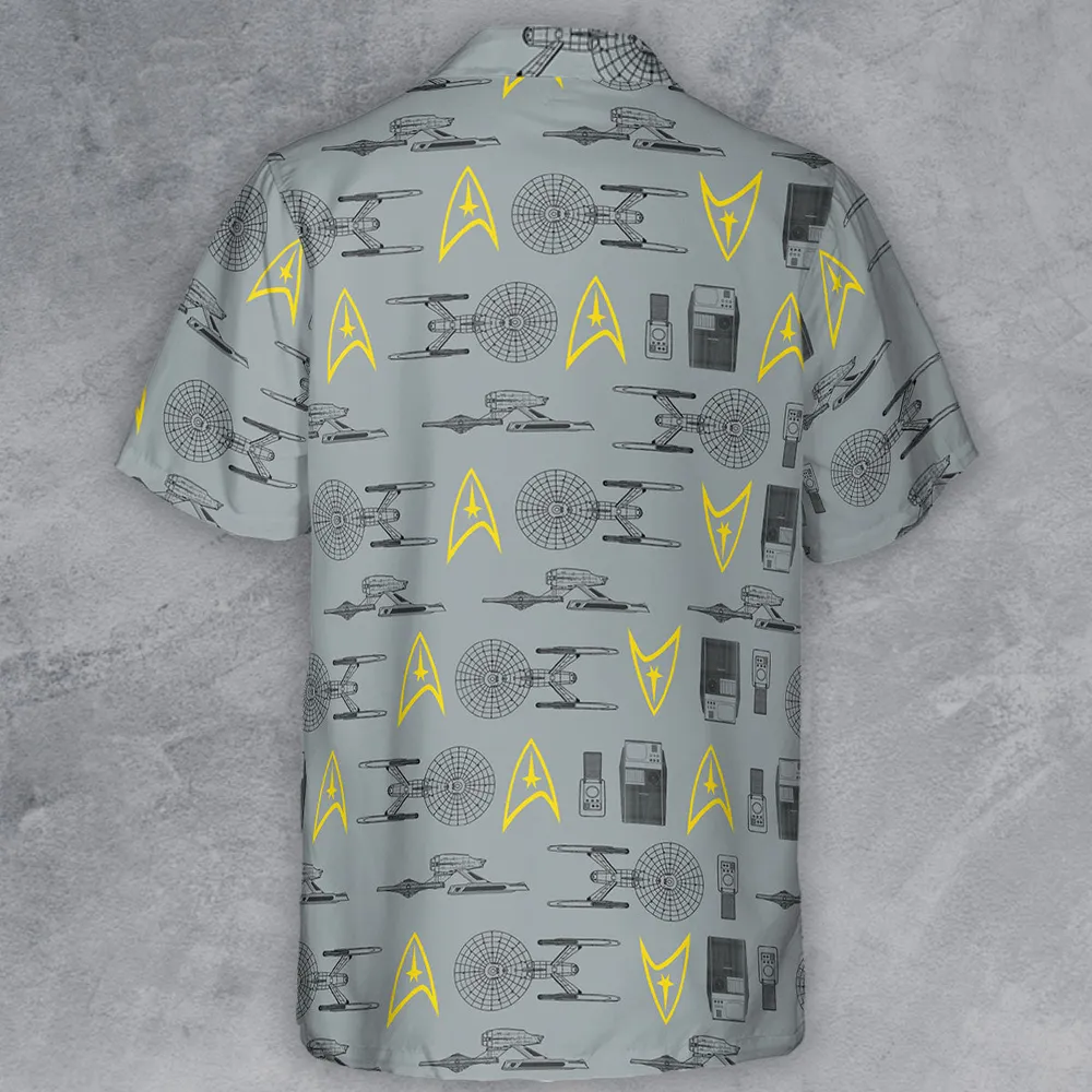 S.T Shipyard Star Trek Button Down Shirt - 3