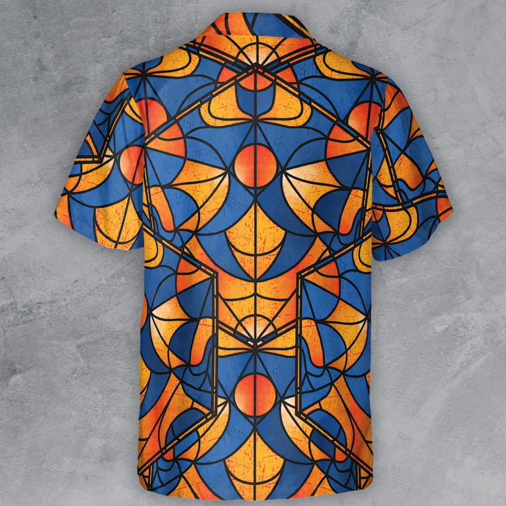 Stained Glass Star Trek Button Down Shirt - 3