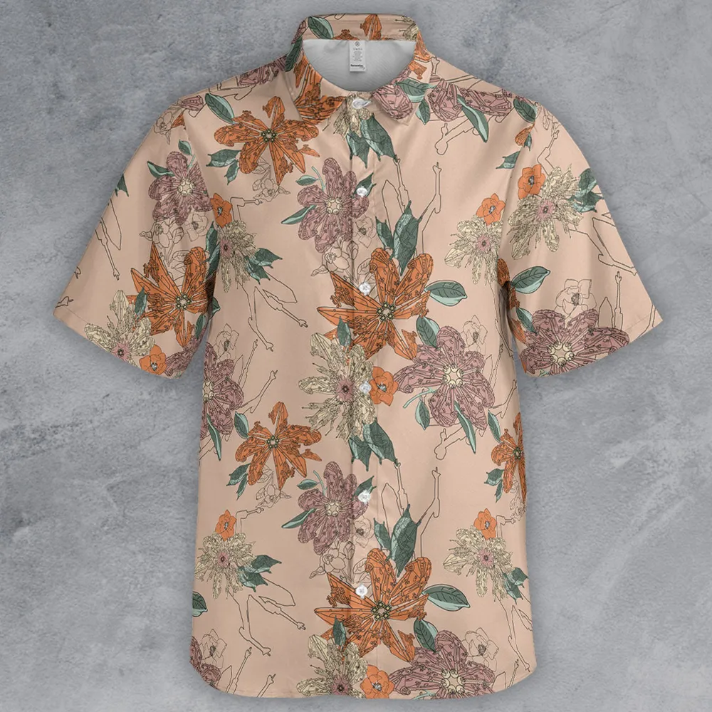 Star Wars Ships Floral Pattern Button Down Shirt - 2