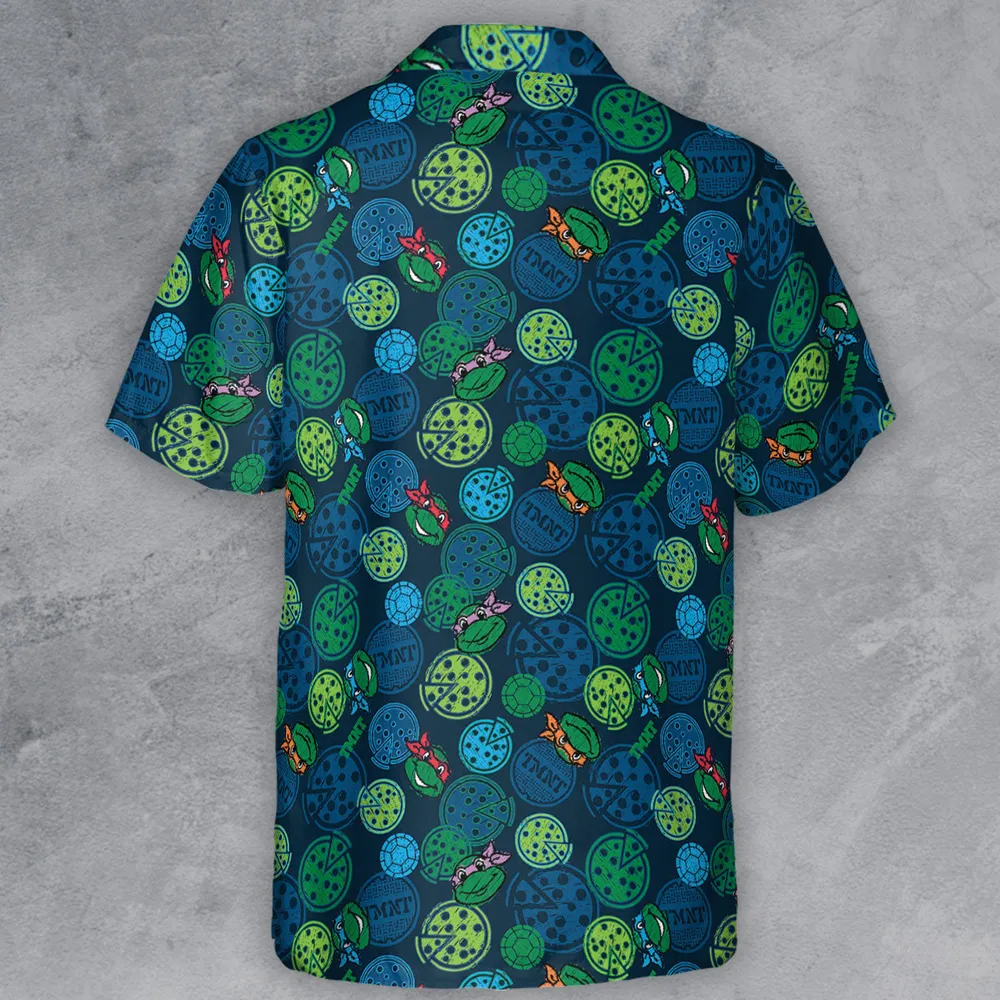 Teenage Mutant Ninja Turtles Pizza Button Down Shirt - 3
