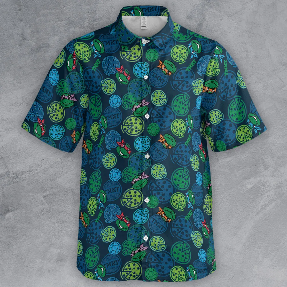Teenage Mutant Ninja Turtles Pizza Button Down Shirt - 2