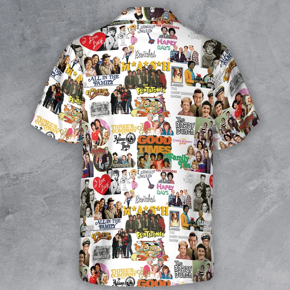 Stuck in the 80s Famous Sitcom Button Down Shirt - 3