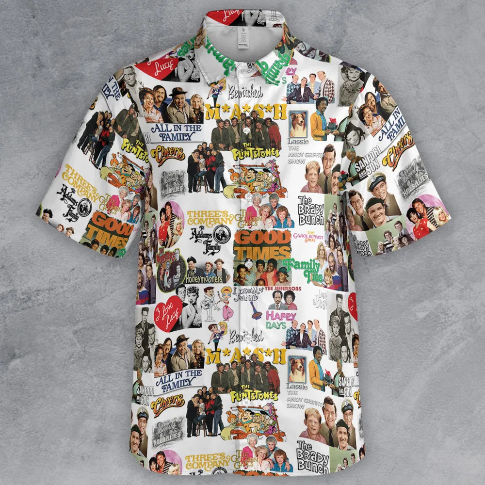 Stuck in the 80s Famous Sitcom Button Down Shirt - 2