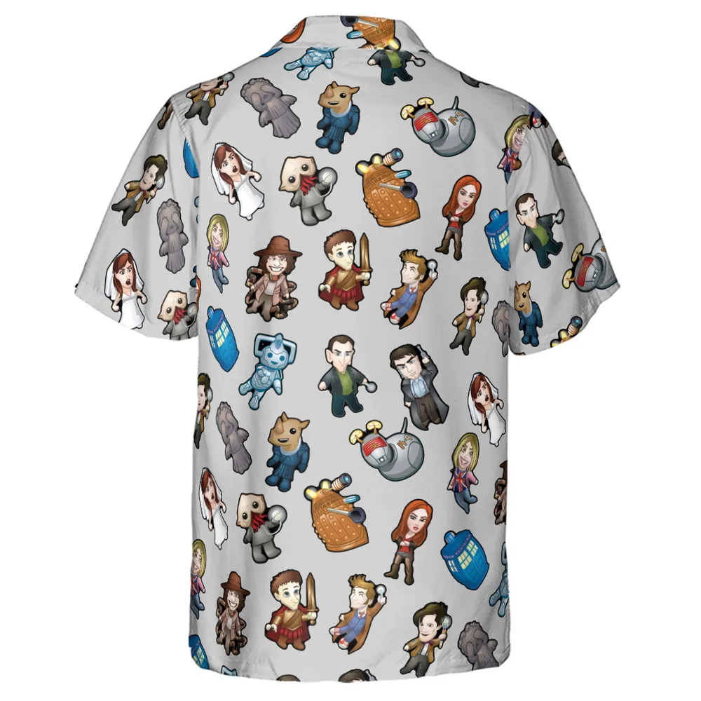 Cartoon Who Doctor Who Hawaiian Shirt - 3