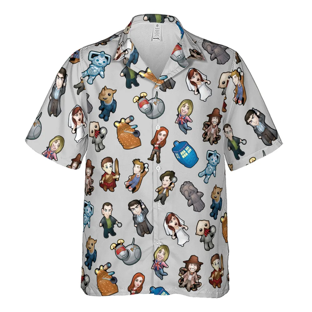 Cartoon Who Doctor Who Hawaiian Shirt - 2