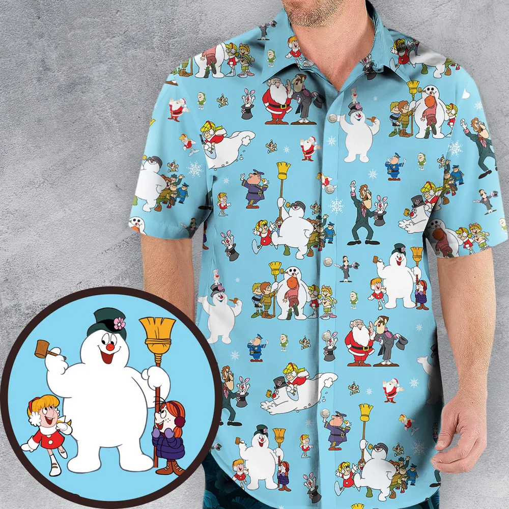 Cast Frosty The Snowman Hawaiian Shirt - 1