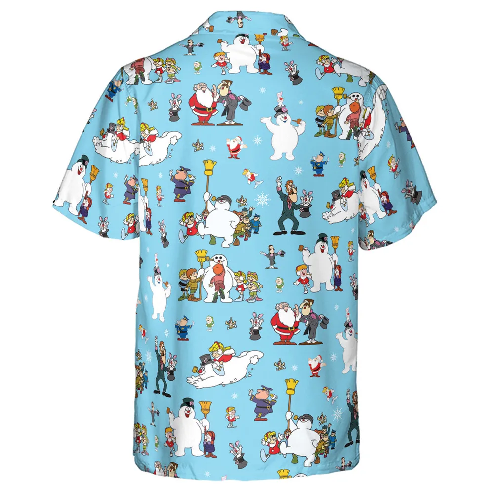 Cast Frosty The Snowman Hawaiian Shirt - 3