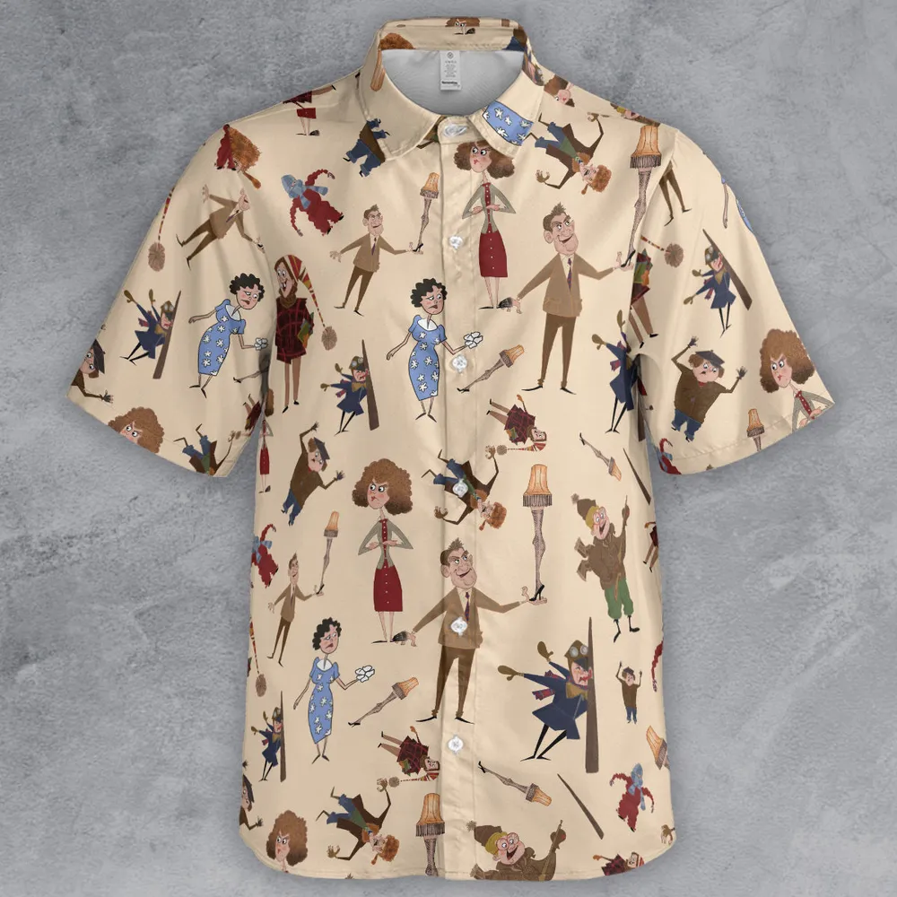 A Christmas Story Characters Button Down Shirt - 2