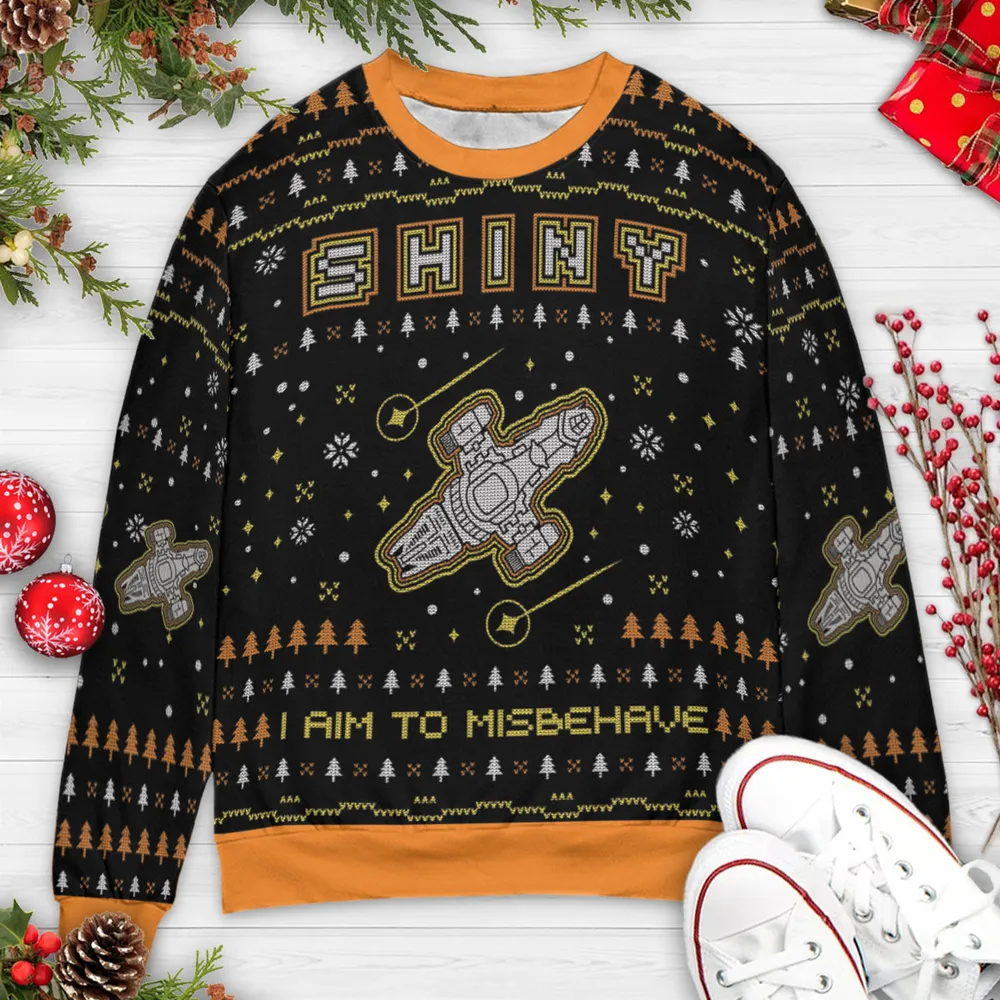 Shiny Misbehave Firefly Ugly Christmas Sweatshirt - 3