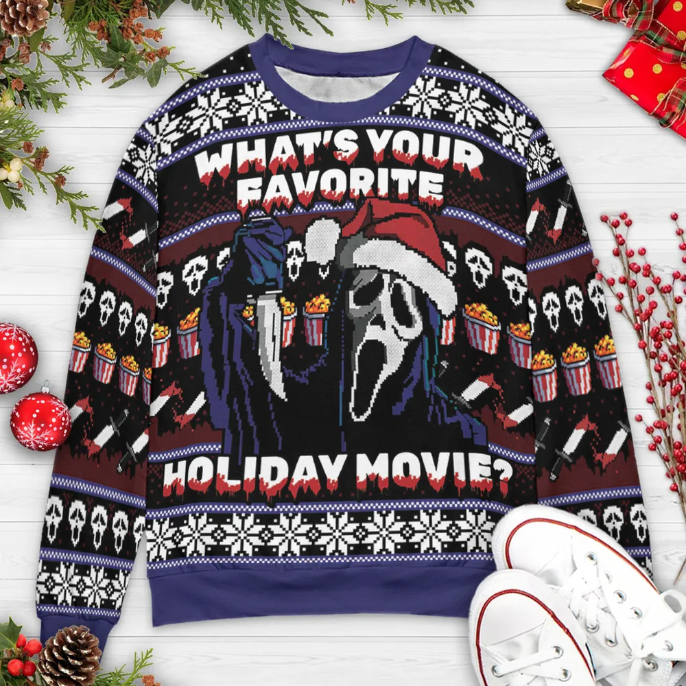 Holiday Scream Ugly Christmas Sweatshirt - 3