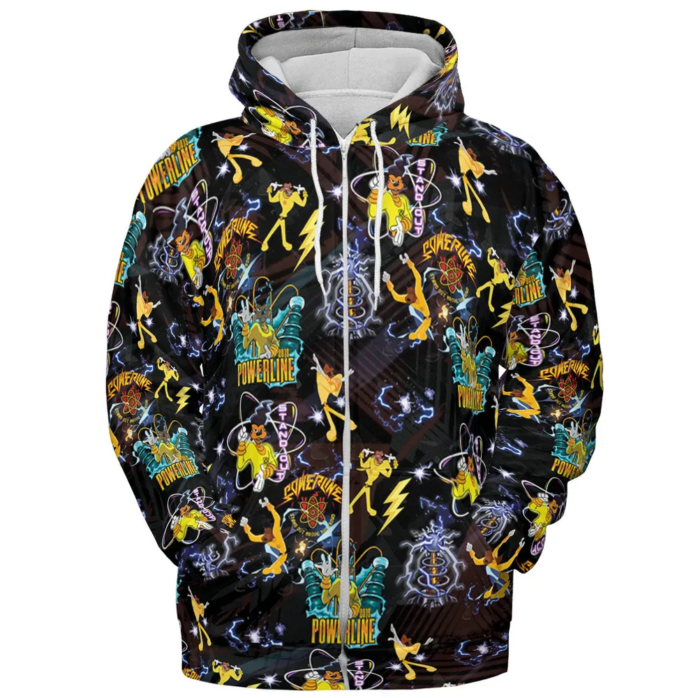 Powerline Concert A Goofy Movie All-over Print Hoodie - 4