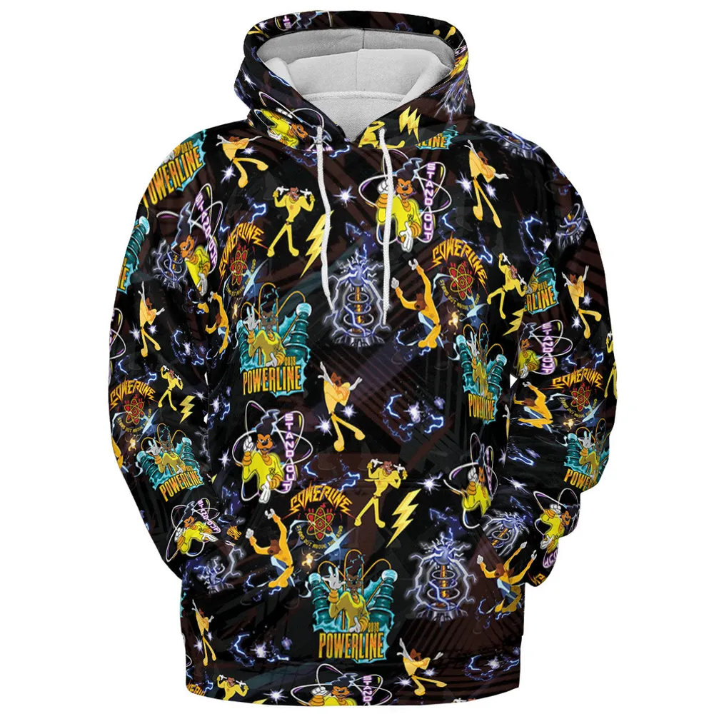 Powerline Concert A Goofy Movie All-over Print Hoodie - 3