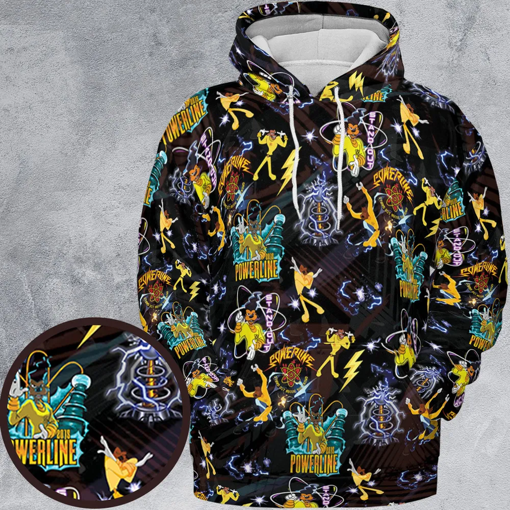Powerline Concert A Goofy Movie All-over Print Hoodie - 2