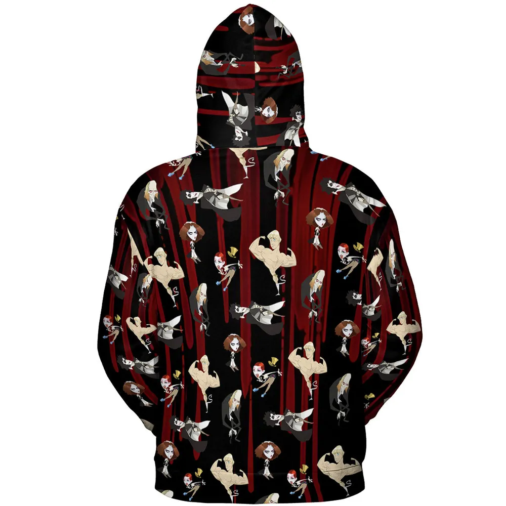 The Rocky Horror Picture Show Characters All-over Print Hoodie - 5