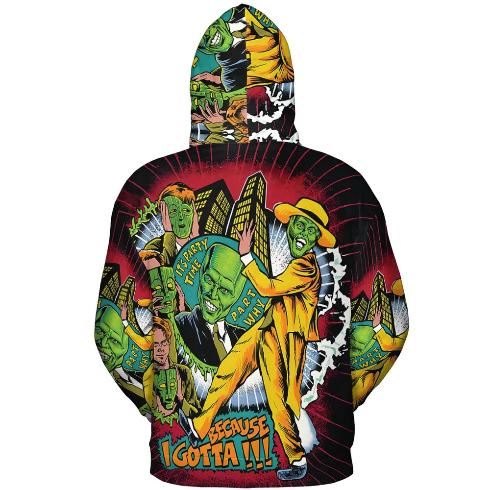 Party Time The Mask All-over Print Hoodie - 5