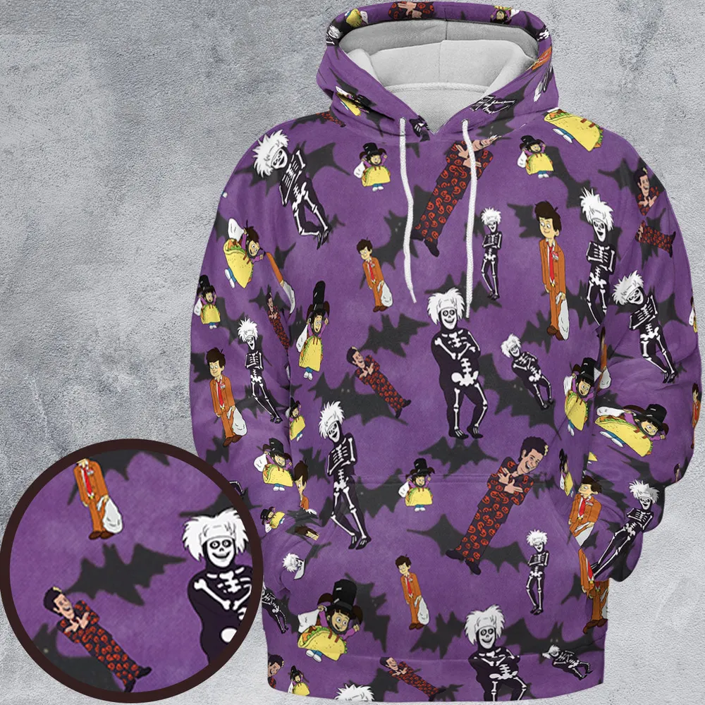 SNL David S. Pumpkins Animated Special All-over Print Hoodie - 2