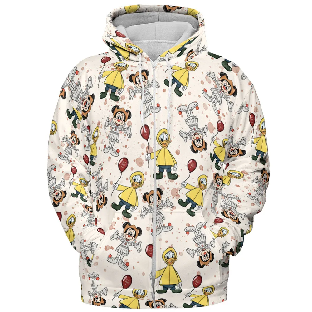 Mouse Clown All-over Print Hoodie - 4