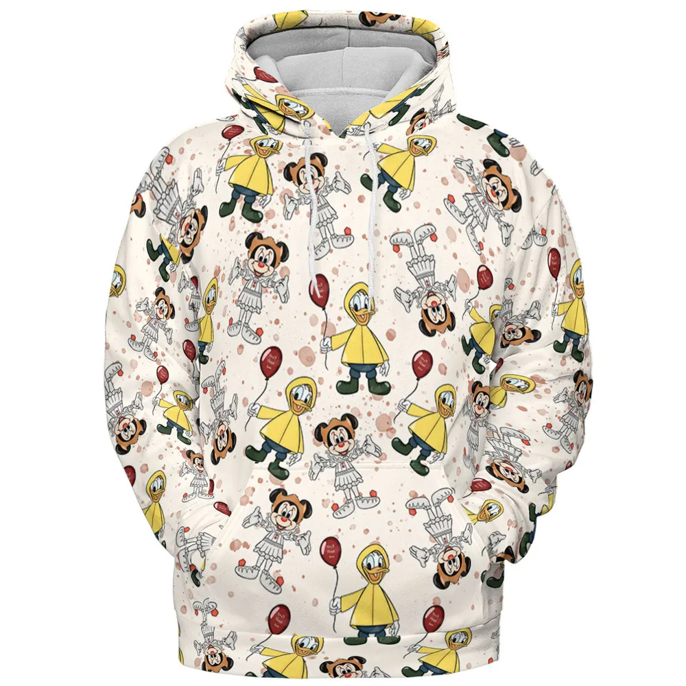 Mouse Clown All-over Print Hoodie - 3