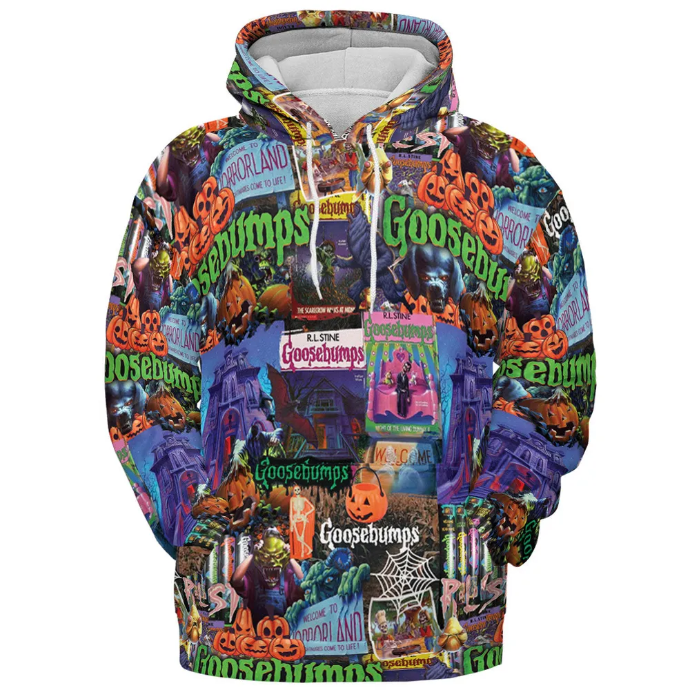 Goosebumps Pattern All-over Print Hoodie - 3