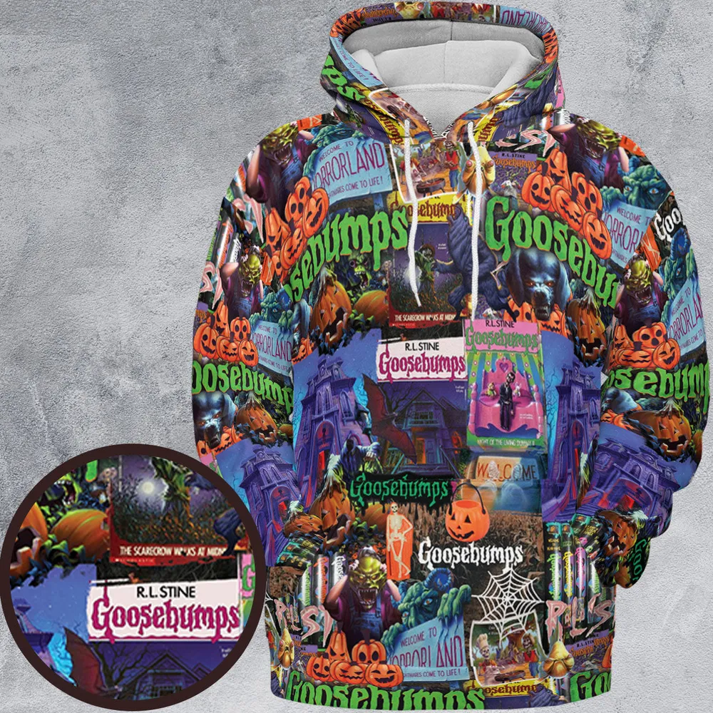 Goosebumps Pattern All-over Print Hoodie - 2