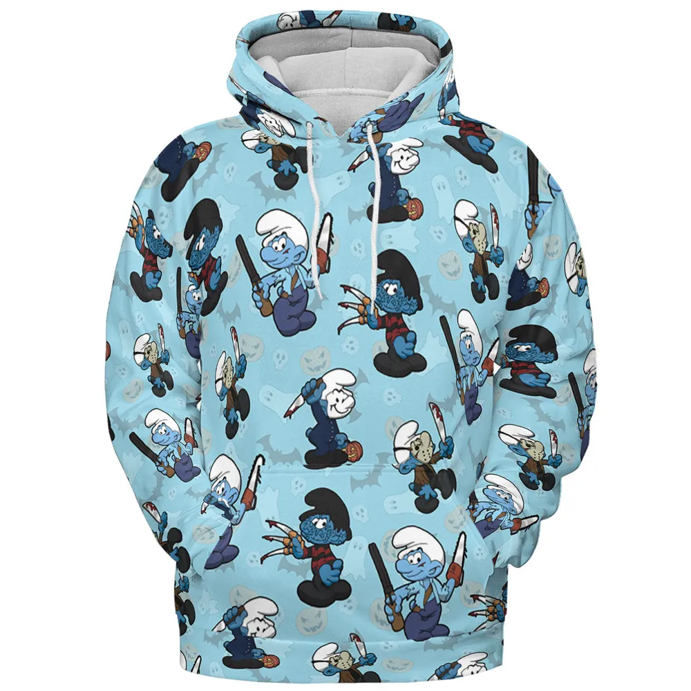 Horror Smurfs All-over Print Hoodie - 3