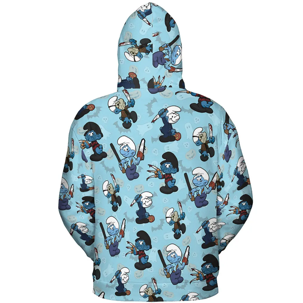 Horror Smurfs All-over Print Hoodie - 5