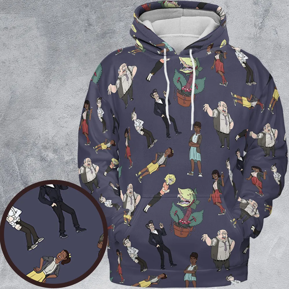 Little Shop Of Horror Characters All-over Print Hoodie - 2