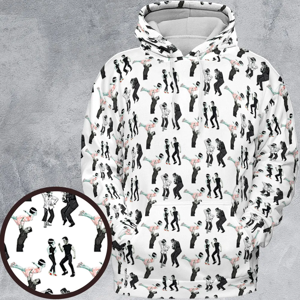 Frankenstein And Bride Dance Movies Dance Scene Mashup All-over Print Hoodie - 2