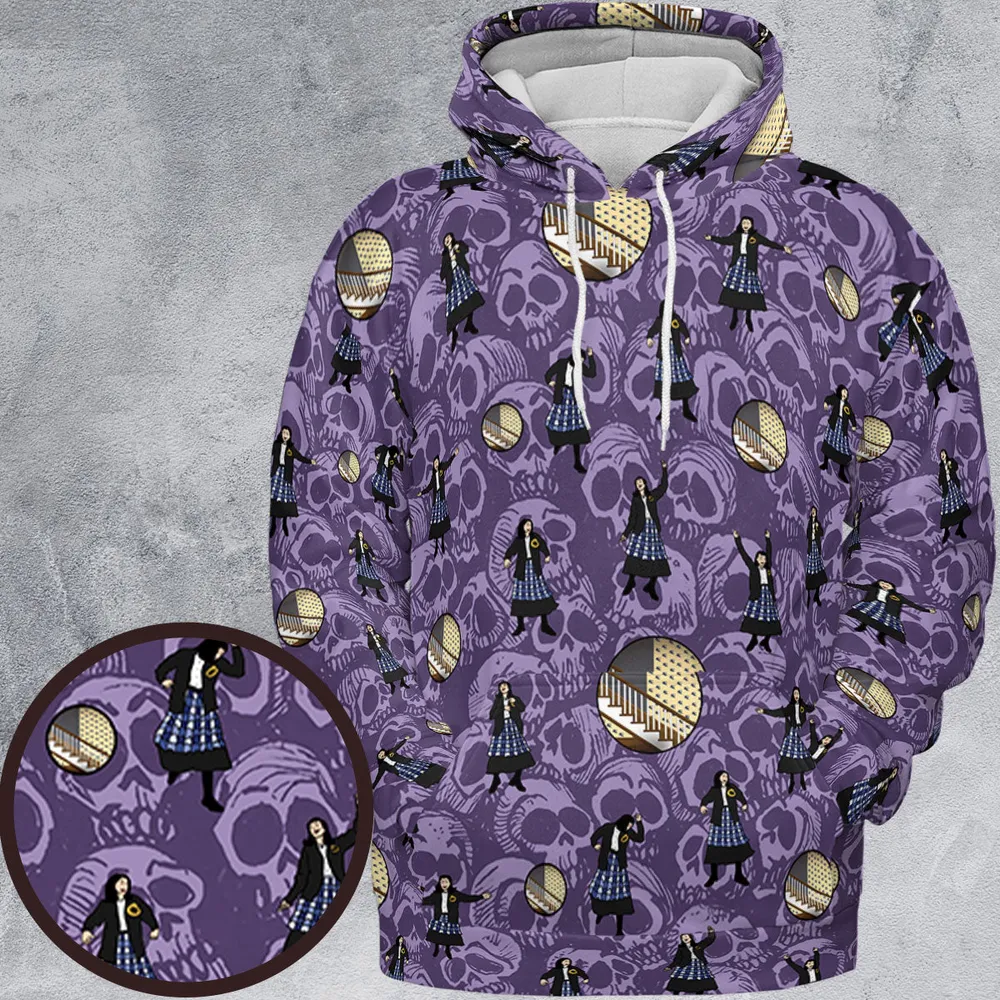 Lydia Deetz Dances To Jump In The Line Beetlejuice All-over Print Hoodie - 2