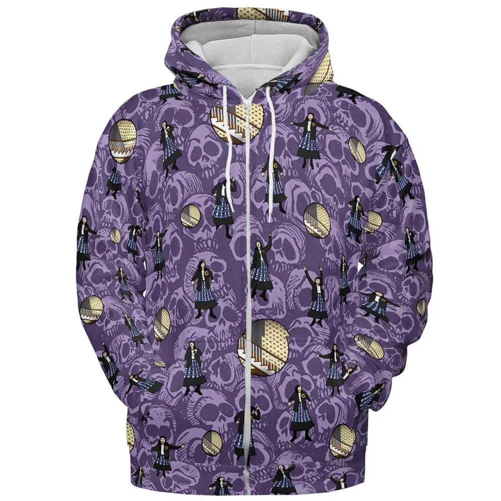 Lydia Deetz Dances To Jump In The Line Beetlejuice All-over Print Hoodie - 4