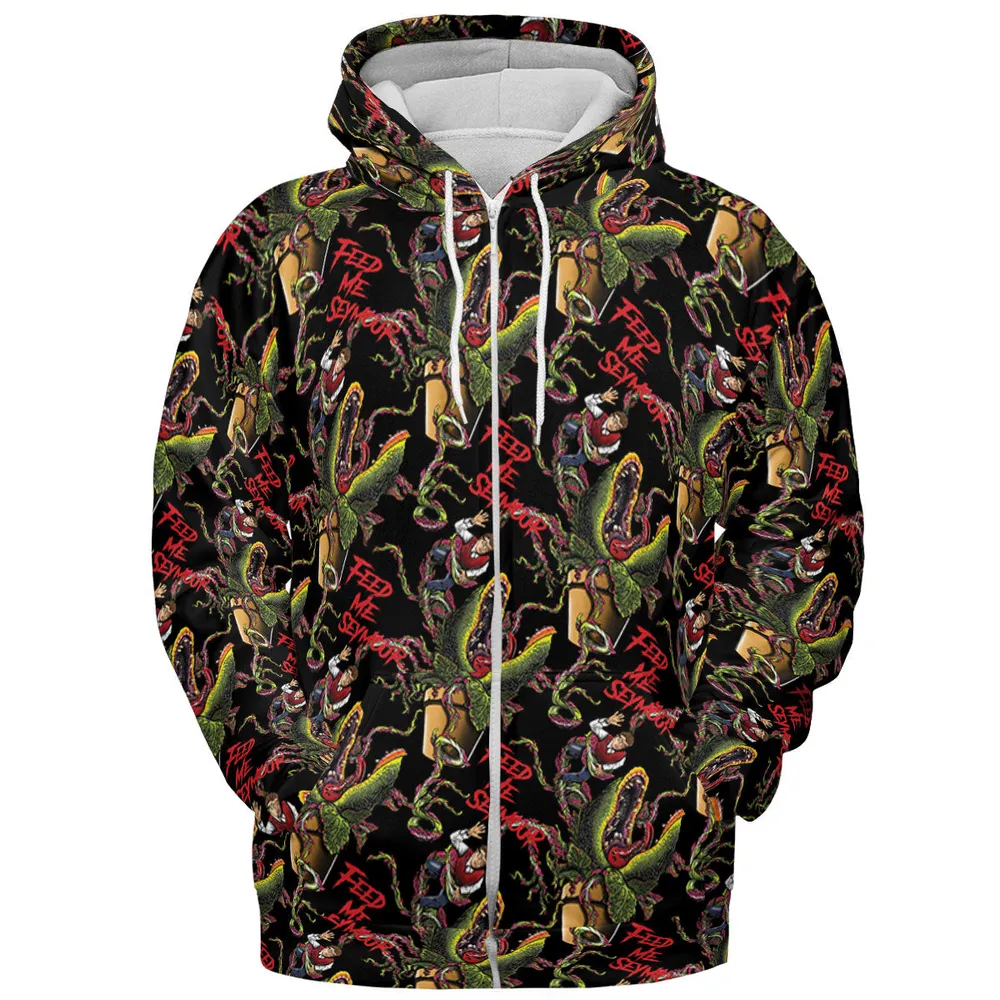 Feed Me Seymour Horror Little Shop All-over Print Hoodie - 4
