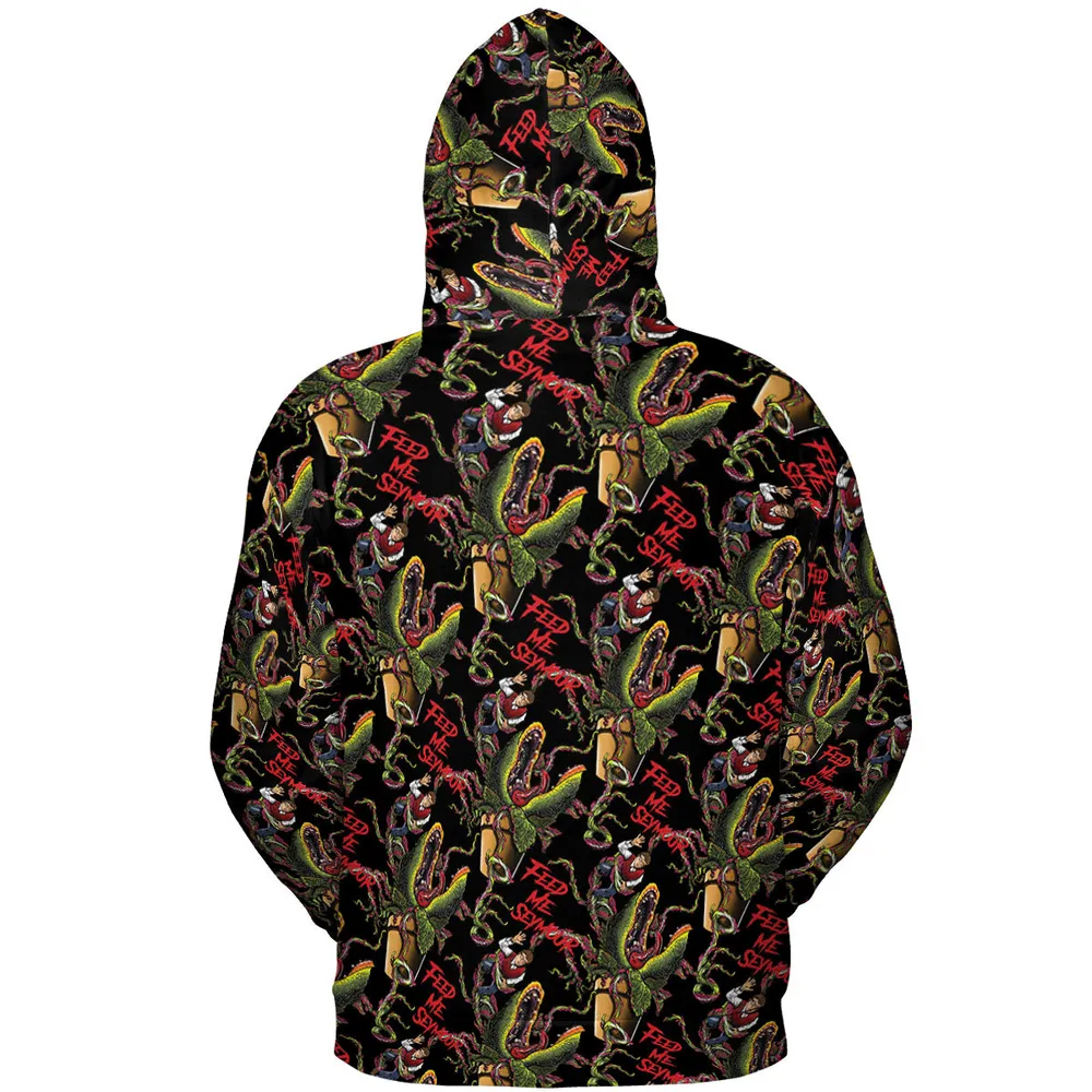 Feed Me Seymour Horror Little Shop All-over Print Hoodie - 5