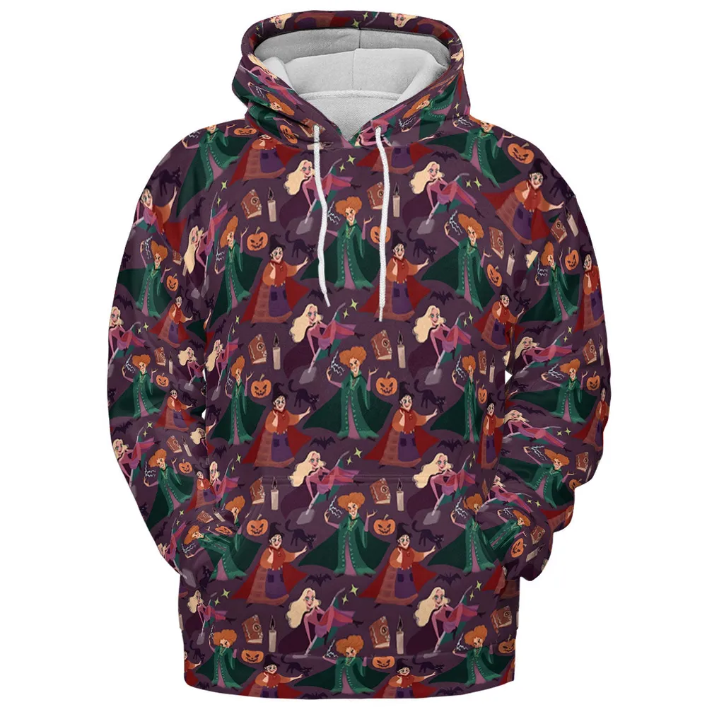 Sanderson Sisters Pattern All-over Print Hoodie - 3
