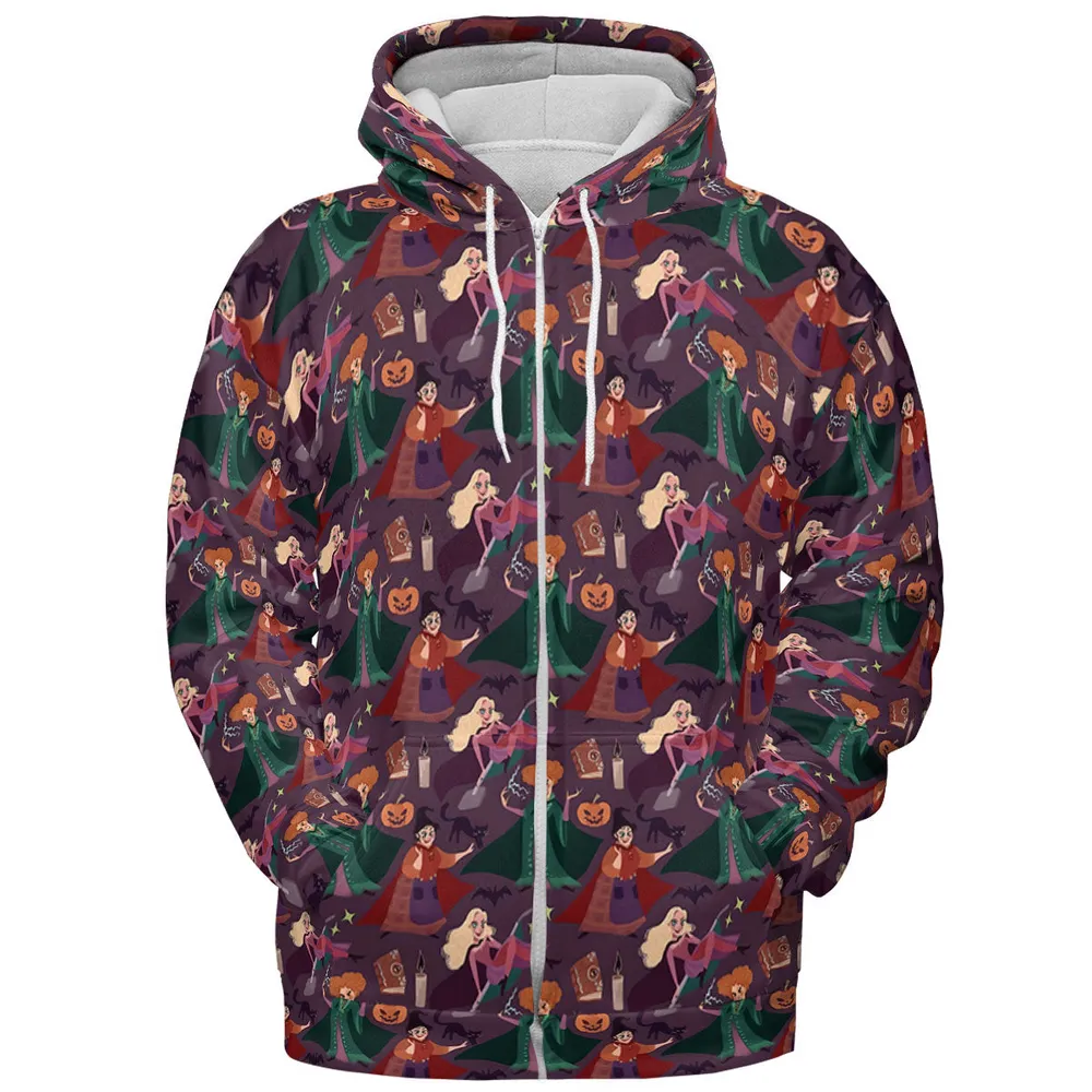 Sanderson Sisters Pattern All-over Print Hoodie - 4