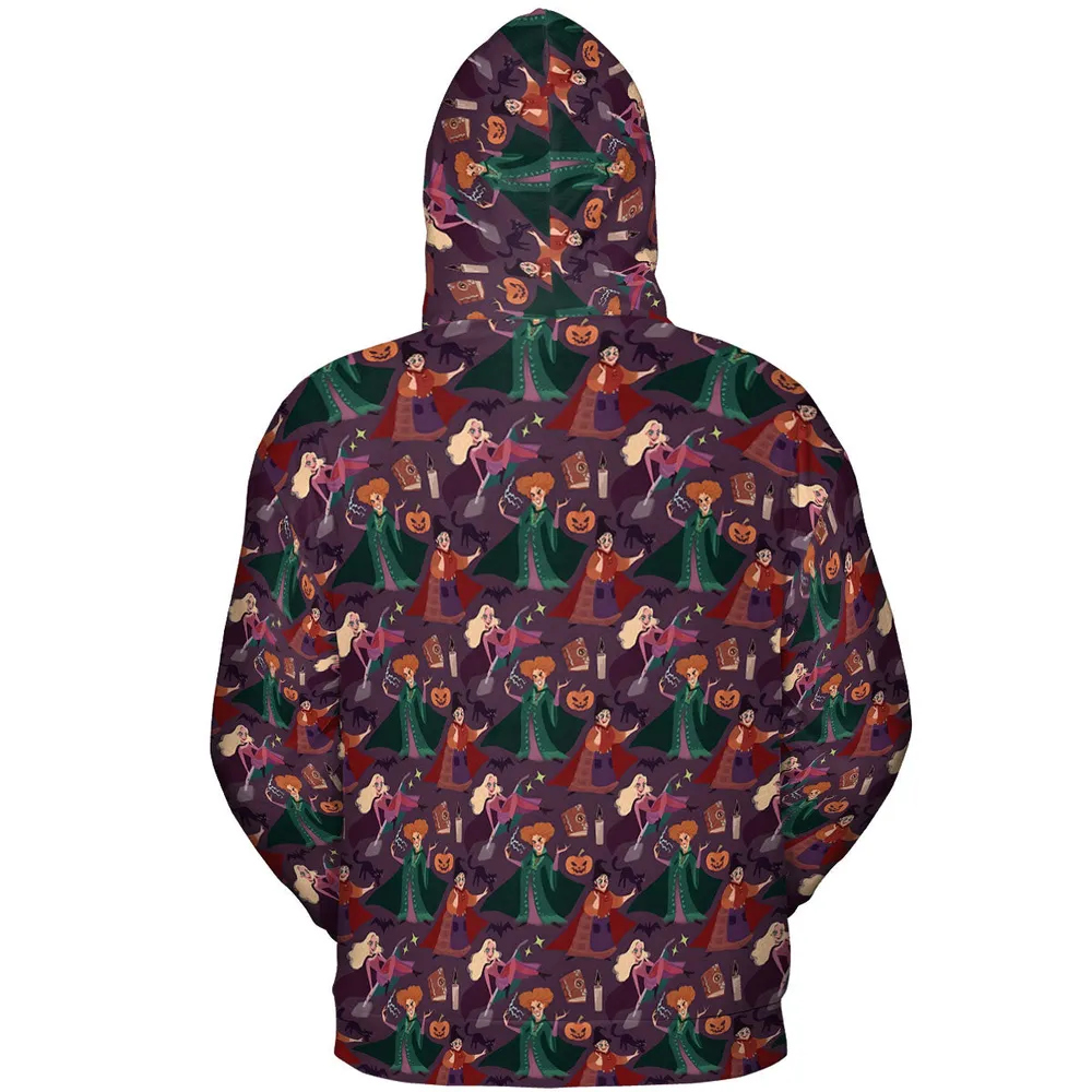Sanderson Sisters Pattern All-over Print Hoodie - 5