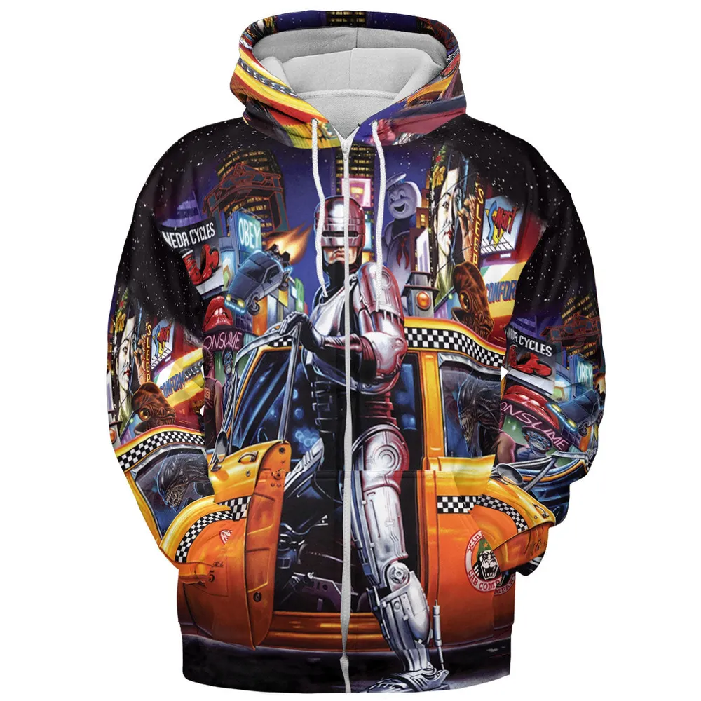 Movies Mashup All-over Print Hoodie - 4