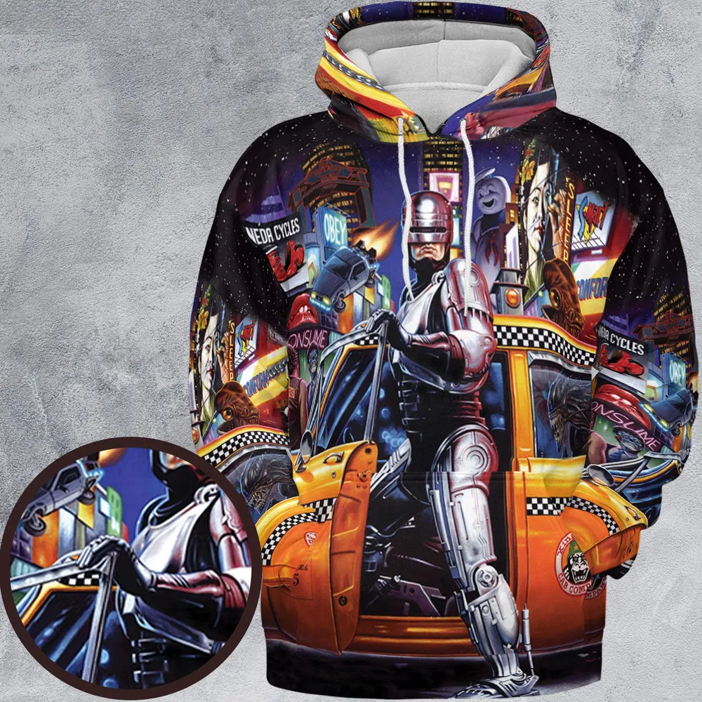 Movies Mashup All-over Print Hoodie - 2