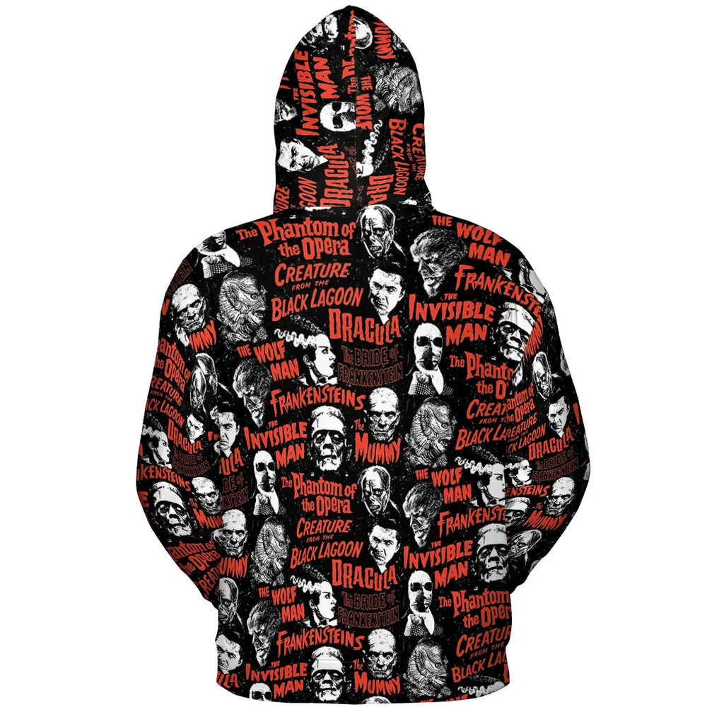 Monster Tiles All-over Print Hoodie - 5