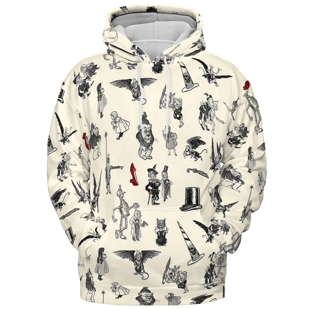 Wizard of Oz Vintage Adapt All-over Print Hoodie - 3