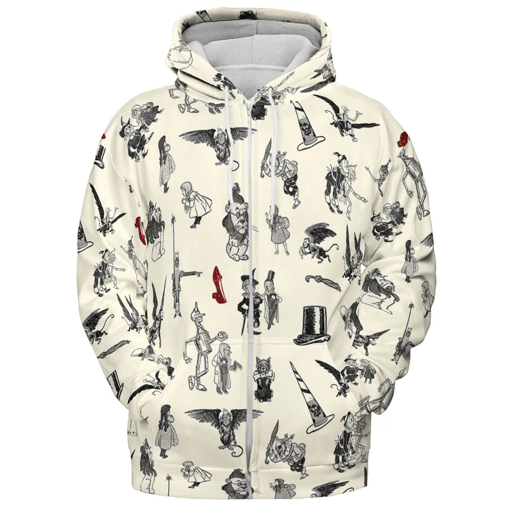 Wizard of Oz Vintage Adapt All-over Print Hoodie - 4
