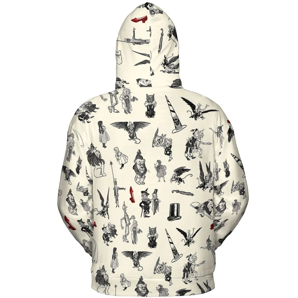 Wizard of Oz Vintage Adapt All-over Print Hoodie - 5