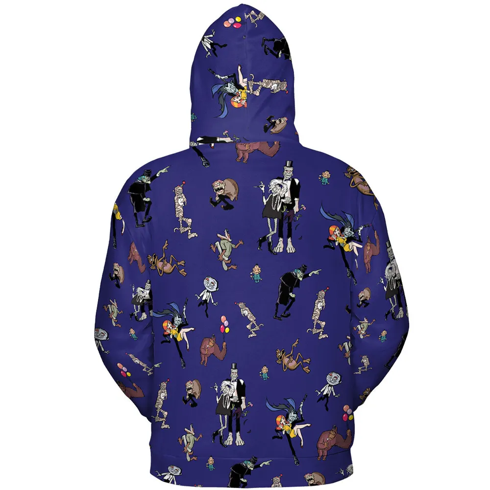 It's a Mad Mad Mad Monster Party All-over Print Hoodie - 5