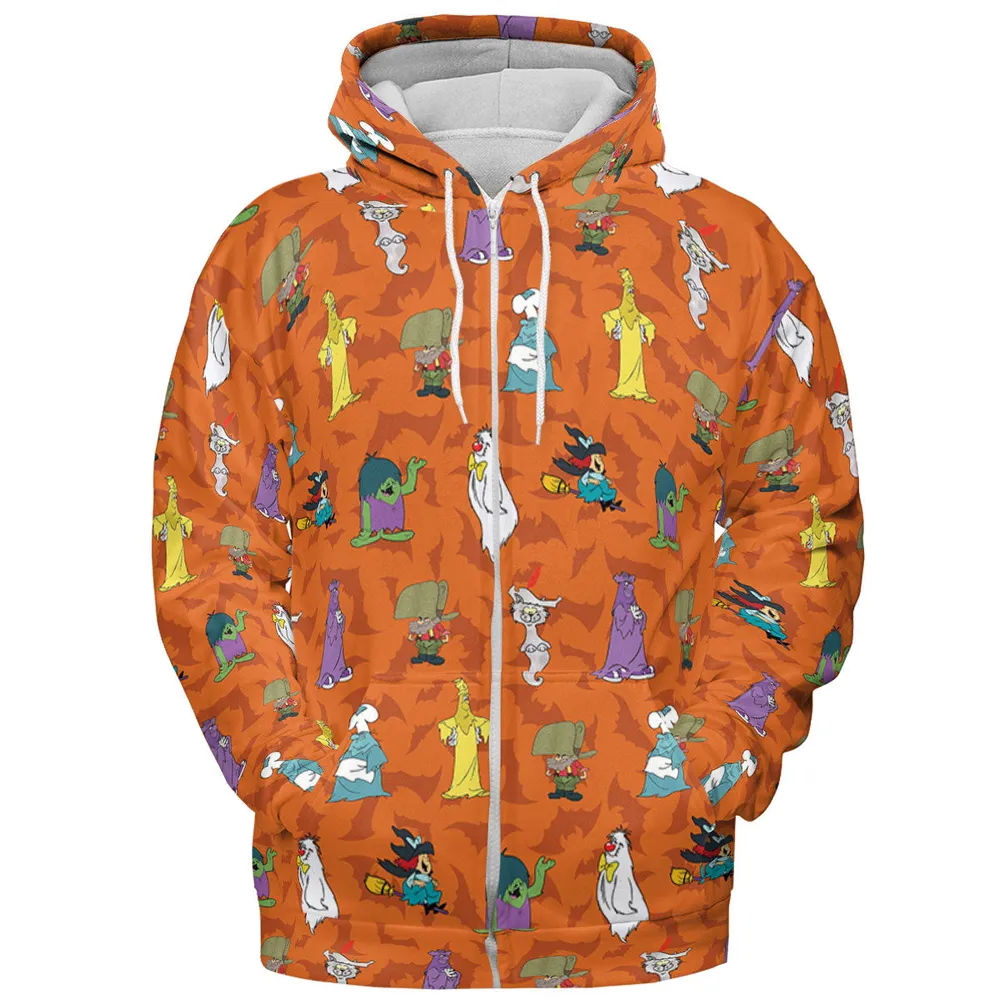 Happy Halloween From Hanna Barbera All-over Print Hoodie - 4