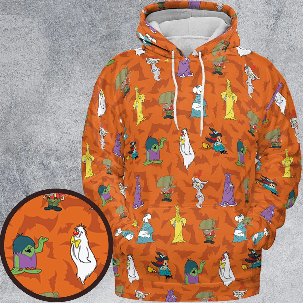Happy Halloween From Hanna Barbera All-over Print Hoodie - 2