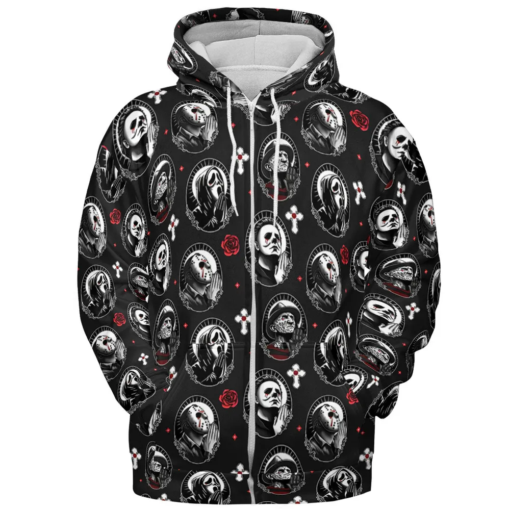Horror Saints All-over Print Hoodie - 4
