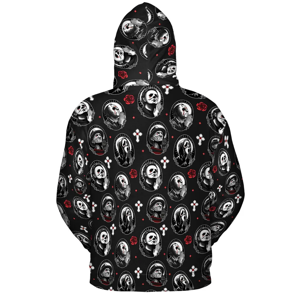 Horror Saints All-over Print Hoodie - 5