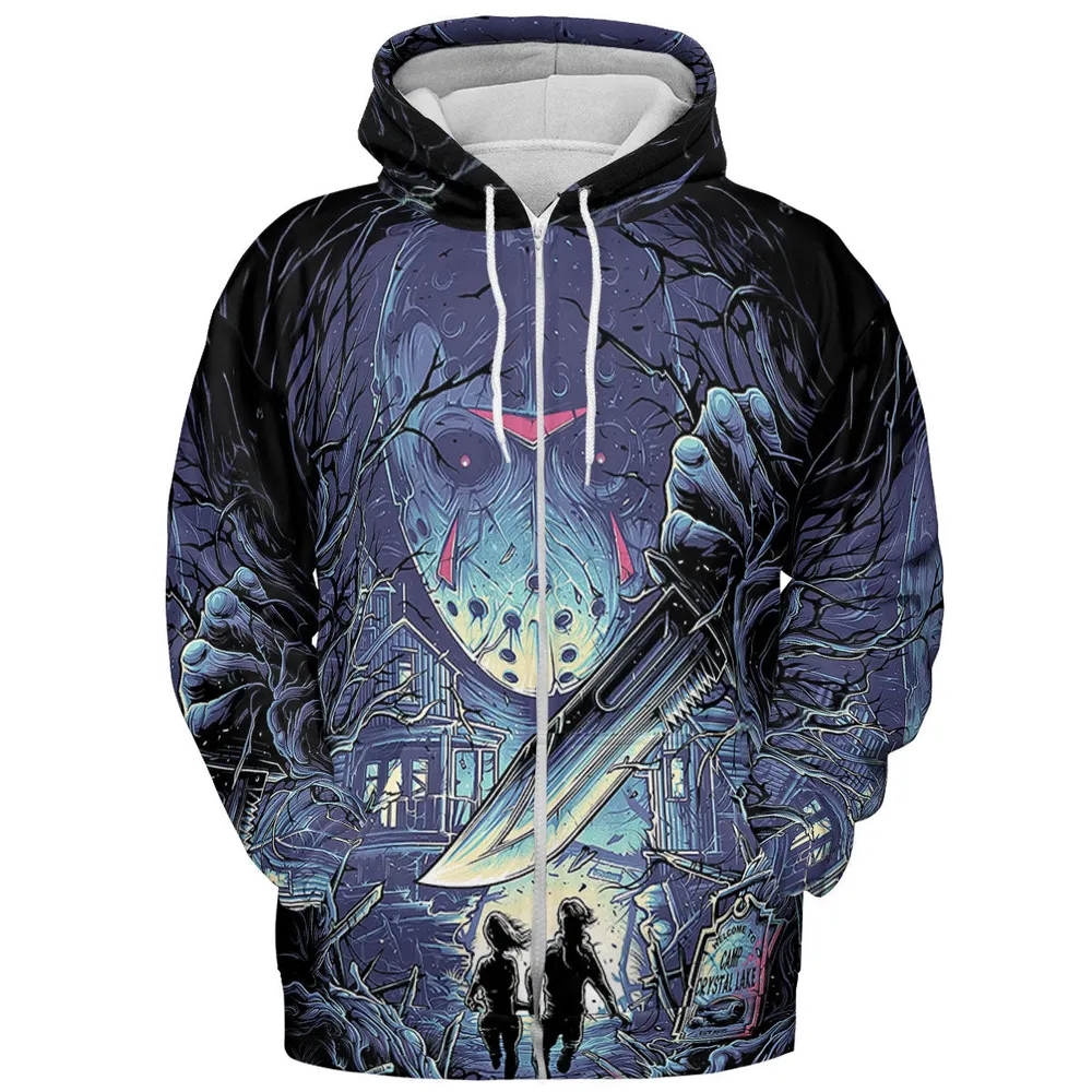 Camp Crystal Chic Friday the 13th All-over Print Hoodie - 4